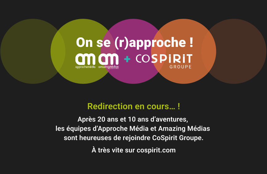 Rapprochement Amazing médias et Cospirit group